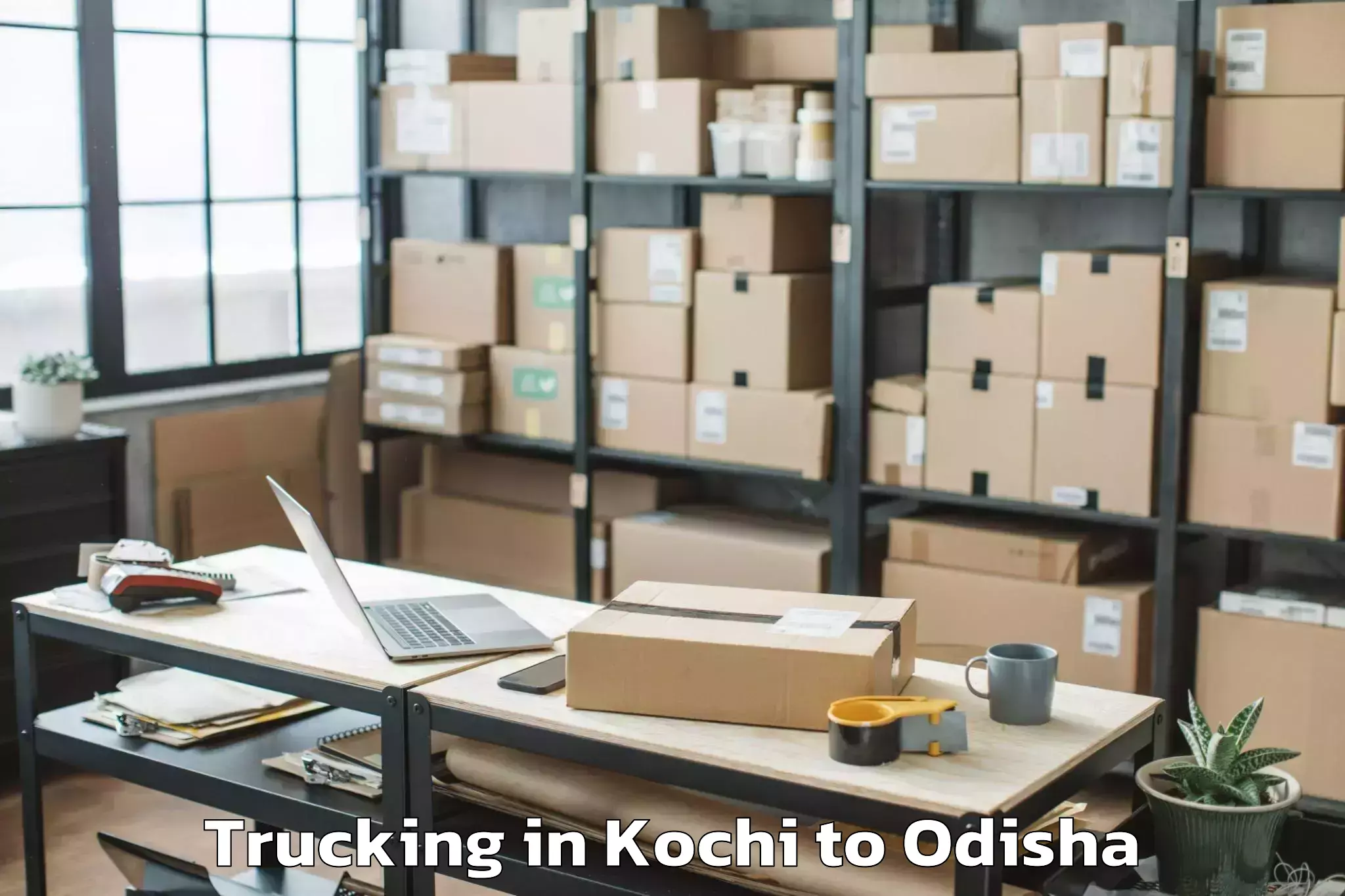 Kochi to Athagad Trucking Booking